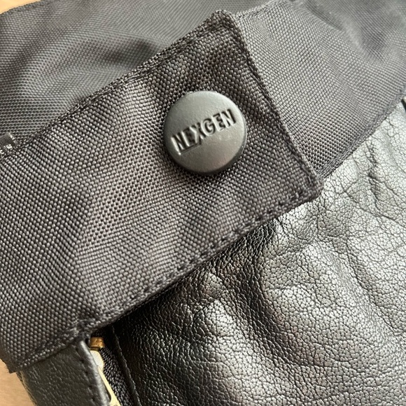 NexGen Women's Leather and Textile Motorcycle Pants Black Size Large - Picture 4 of 9